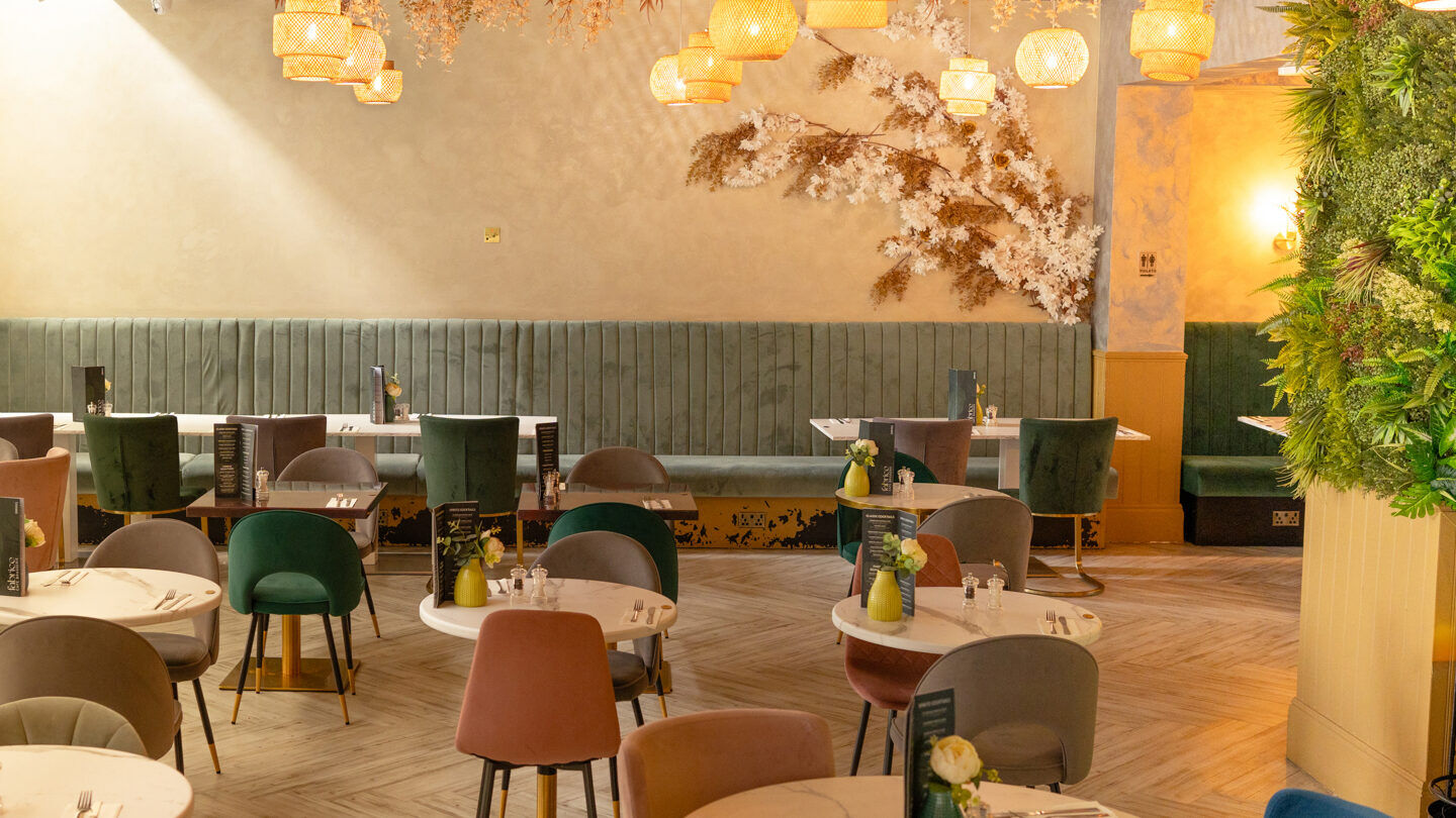 The dining room at Fabrice Brasserie, Milton Keynes