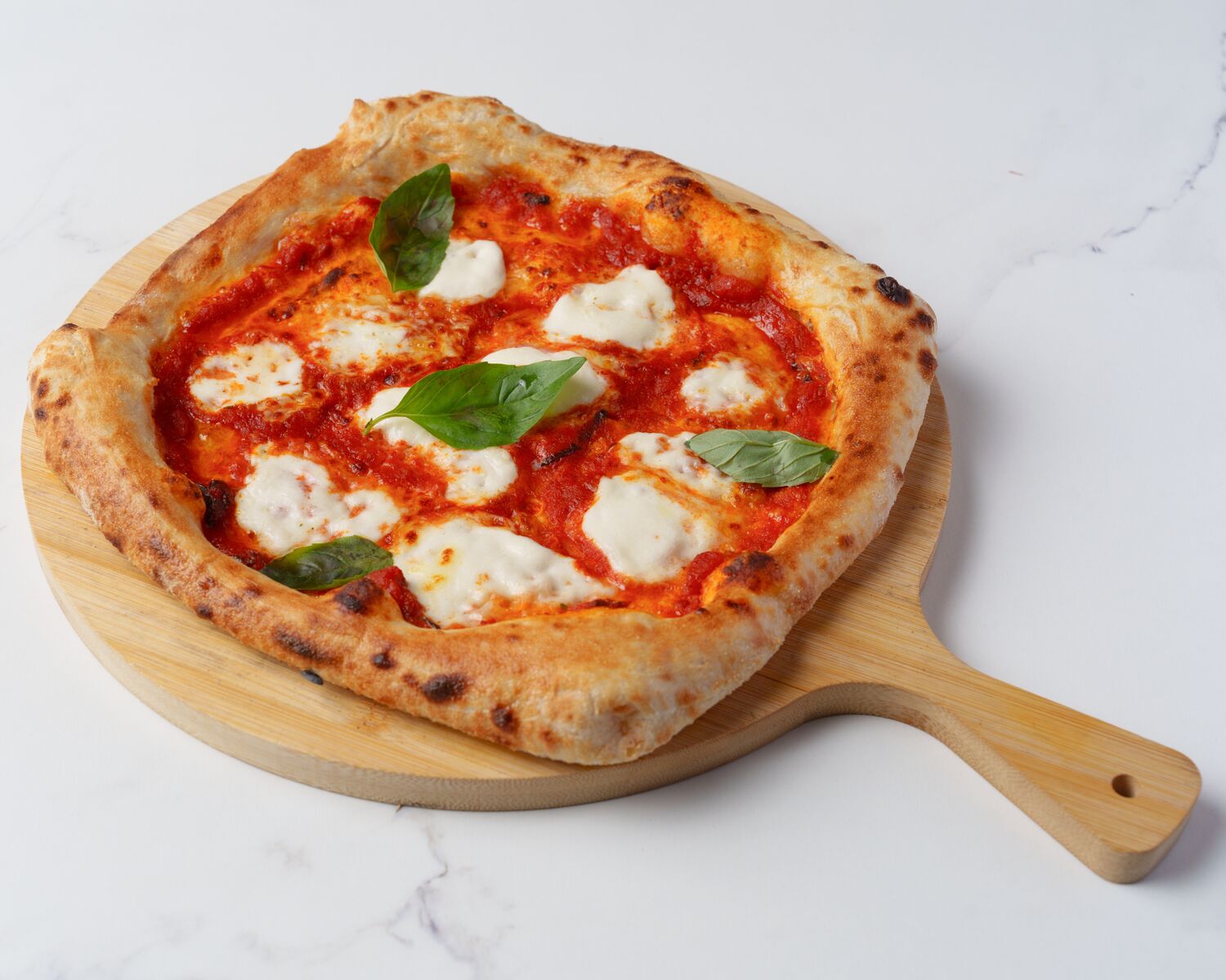 Stone baked pizza