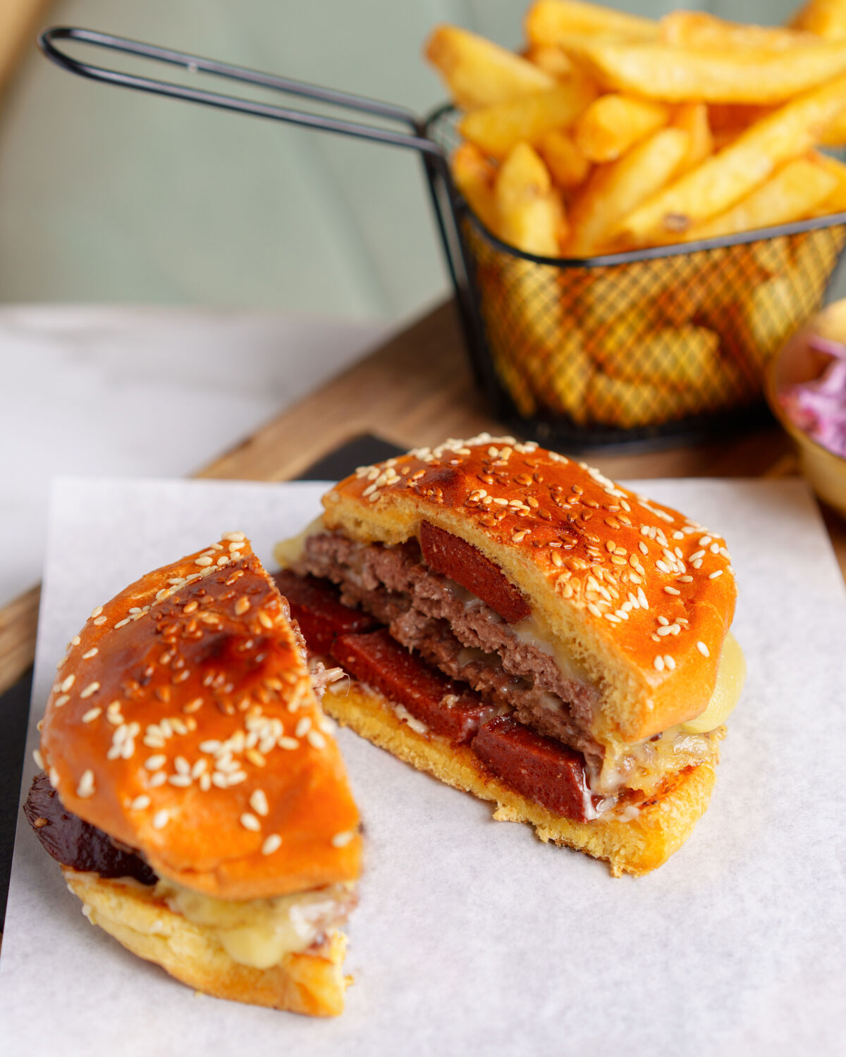 Smashed burger
